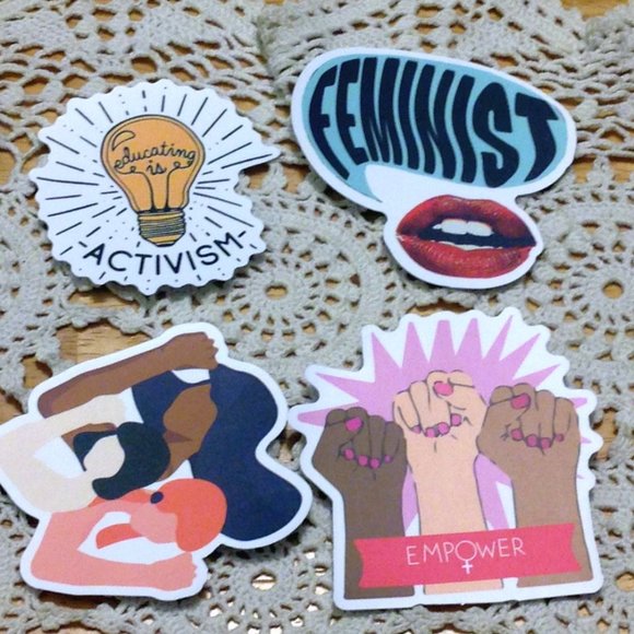 Feminist / women's rights Stickers for laptop, cellphone, crafts - Picture 3 of 7